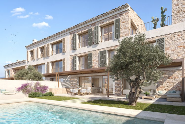 Neubau Stadthaus mit Pool in Santanyi zu verkaufen