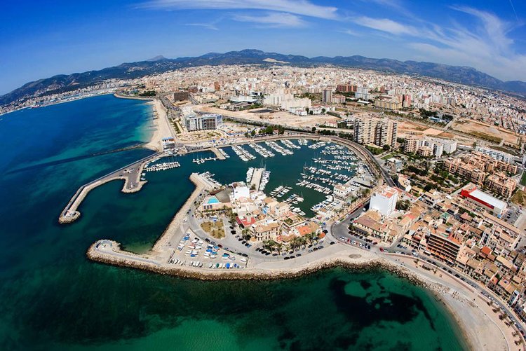 Mallorca Es Portixol Hafen und Yachtclub