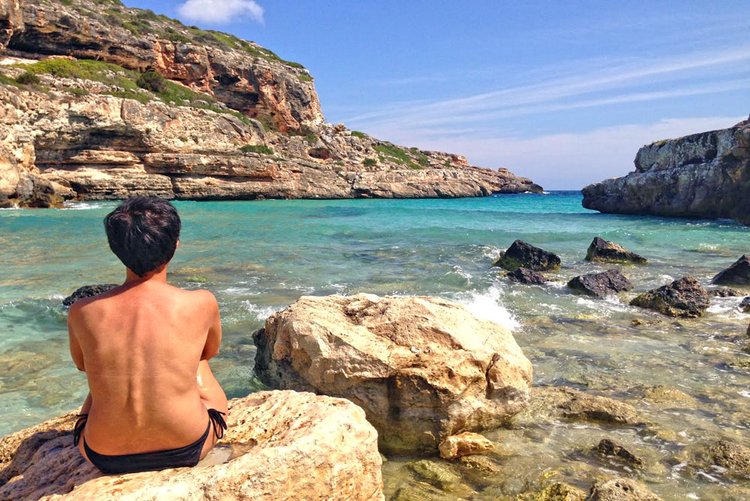 Cala Salmunia mit Strand im Südosten von Mallorca