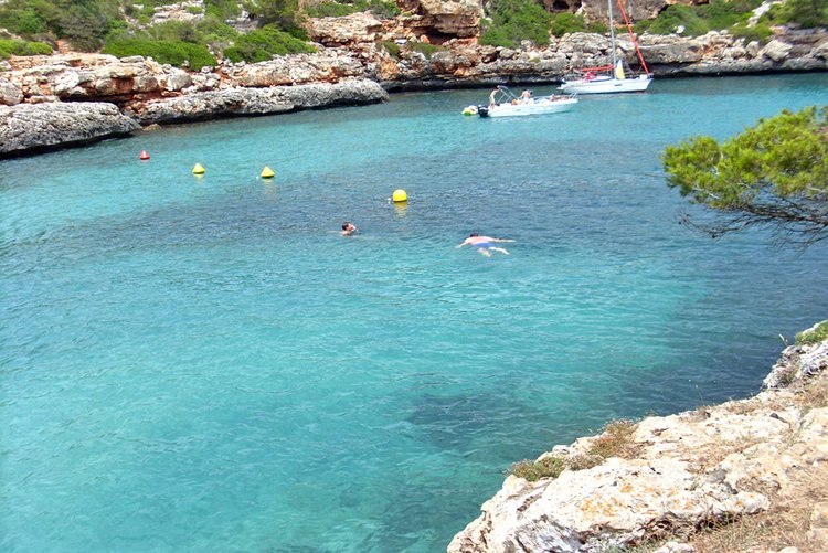 Mallorca Strände Cala Sa Nau Sandstrand bei Shorta